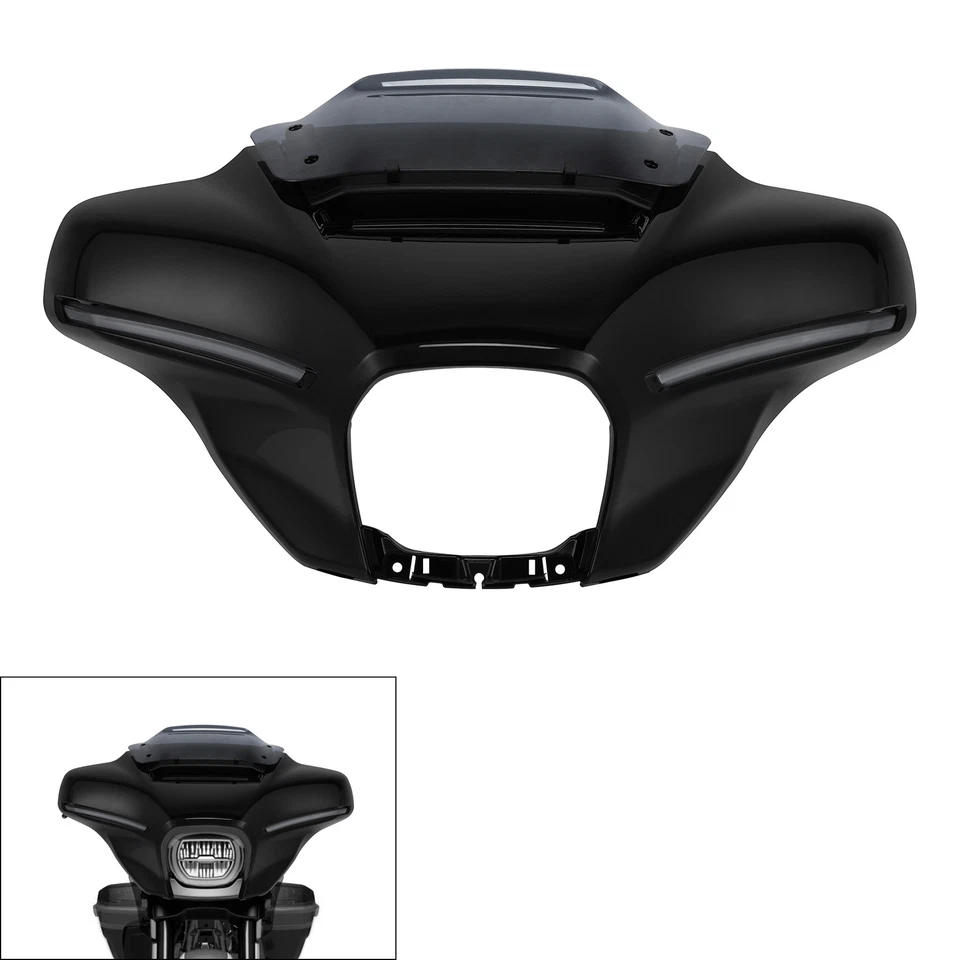 Luces de ventilación de aire para parabrisas de carenado delantero aptas para Harley CVO Street Glide 2023-25 Foto 1 de 4