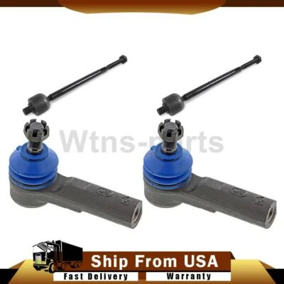 Extremos de varilla de amarre delanteros interiores exteriores Mevotech 4x para Nissan 200SX 2,0 L 1995-1998 Foto 1 de 4