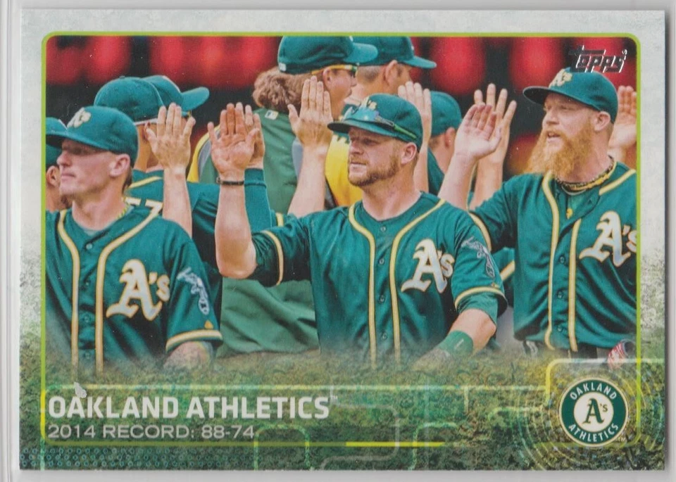 2015 Topps #33 Stephen Vogt Oakland Athletics A's Guardians Mgr Josh Donaldson - Image 1 of 1