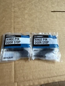 2 Pack Everbilt Matte Black Hinge Pin Door Stop - Picture 1 of 1