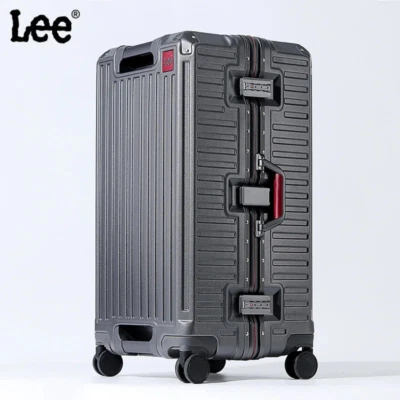 Travel Suitcase Men 20 24 28 30 Carry-On Luggage Women PC Aluminum Frame Trolley - Image 1 of 4