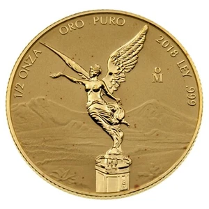 2018 1/2 Oz. .999 Fine Gold Mexico Libertad Reverse Proof Low Mintage 1000 - Picture 1 of 4