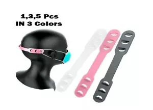 New 3 Face Mask Ear Hook Adjustable Strap Extension Mask Fixing Clip Ear Saver - Picture 1 of 5