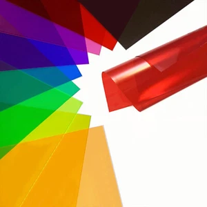 22Pcs A4 PVC Transparent Color Plastic Sheet Hard Thin Sheet Rigid Film - Picture 1 of 4