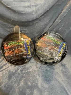 Parrilla de carbón de mesa Marsh ALLEN, 12" (2) NUEVA  Foto 1 de 4