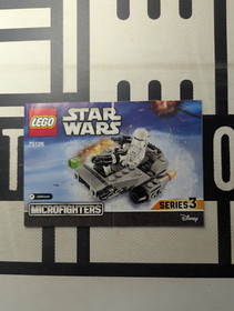 LEGO Star Wars 75126 First Order Snowspeeder Instruction Manual Only! Series 3