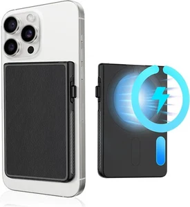 Magentic Phone Wallet, Magnet Card Holder for Phone Magsafe Wallet Anti Black - Picture 1 of 7
