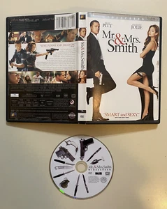 Mr. & Mrs. Smith (DVD, 2005 ) Widescreen Brad Pitt Angelina Jolie - Picture 1 of 5