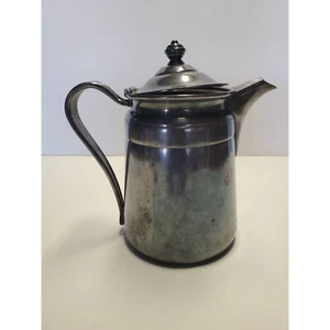 Jarra soldada de plata Reed & Barton 2858 Sheraton 64 OZ tapa adjunta - Imagen 1 de 7