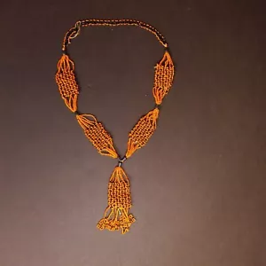 COLLANA Perline Tribali Danza del Ventre ATS Afghanistan Kuchi 811y1 - Foto 1 di 4