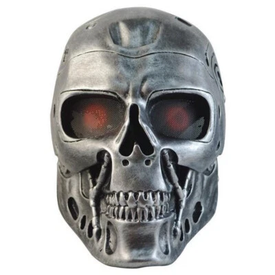 Terminator Robot T800 Skull Mask Cosplay Resin Movie Props Halloween Terror Mask - Image 1 of 4