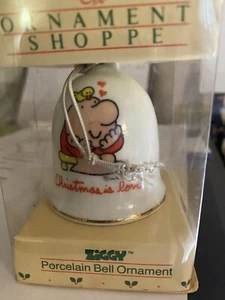Vintage American Greetings Ziggy Porcelain Bell - Picture 1 of 2