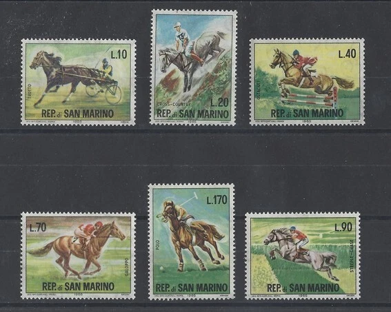 1966 - SAINT MARIN - 660/5 - Cheveaux - Neufs** sans charniere - Photo 1/1