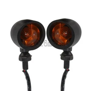 Bullet 2.6" aluminium Mini Turn Signals For Harley Heritage Softail Fatboy Slim - Picture 1 of 6