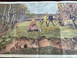 1920’s Spring Poster by Marcia Lane Foster 37 x 23 “ - Picture 1 of 10