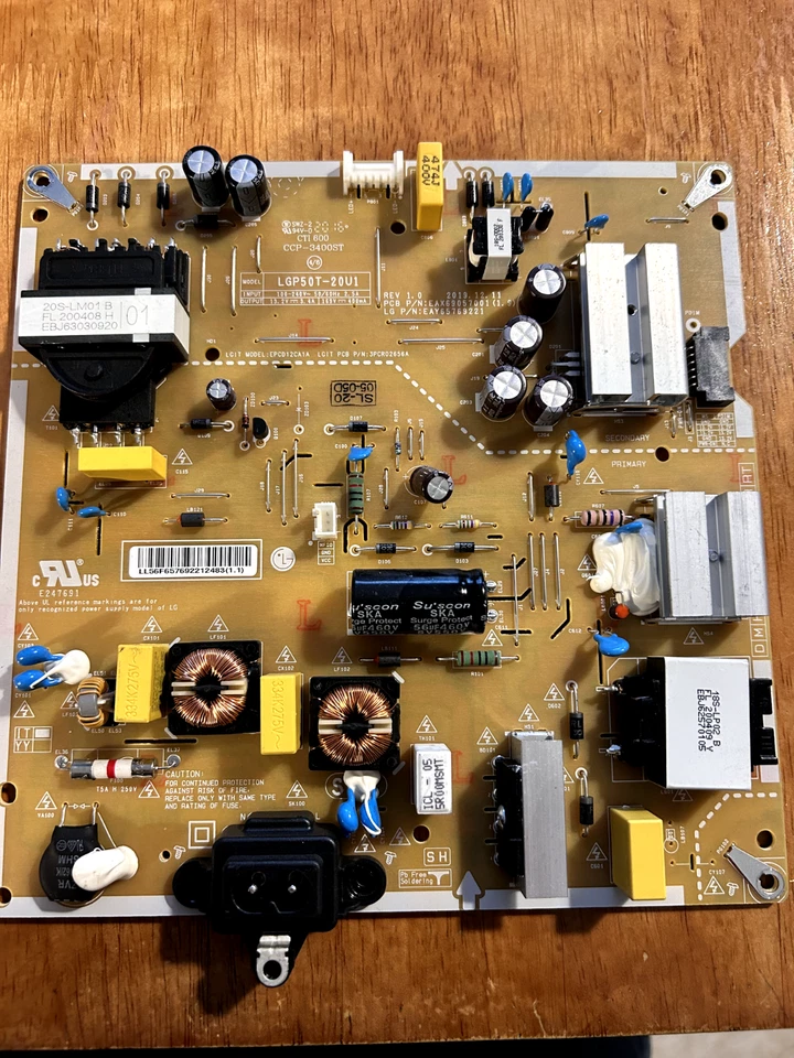 Fuente de alimentación EAY65769221 EAX69057001 para LG 50UN73006LA Foto 1 de 1