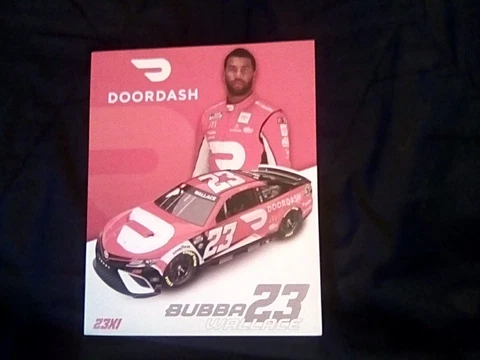 2023 BUBBA WALLACE #23 DOOR DASH NASCAR POSTCARD Cover