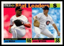 1996 Collector's Choice #9 Jose Mesa/Randy Myers Cleveland Indians/Chicago Cubs