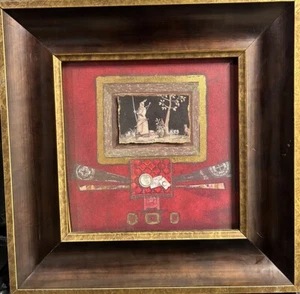 Mixed Media Art Set By Marie Frederique Rare Decor - Picture 1 of 11