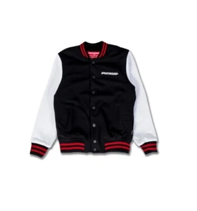 Chaqueta Universitaria Sprayground Negra N Y Blanca Letterman Juvenil Talla XS (8yo) - Imagen 1 de 6