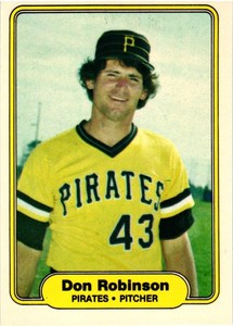 1982 Fleer Set Break #495 Don Robinson Near Mint- Free Shipping