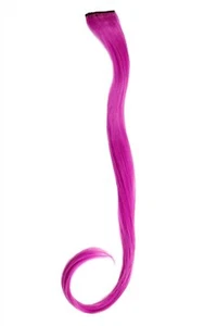 1 Clip Extension Strand Hair Extension Wavy Dark Pink 45cm YZF-P1C18-T1855 - Picture 1 of 3