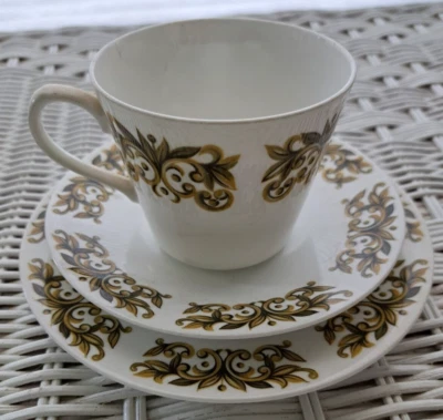 Vintage Queen Anne Bone China - Trio Of Cup Saucer And Plate - Pattern 8379 - image 1 of 4