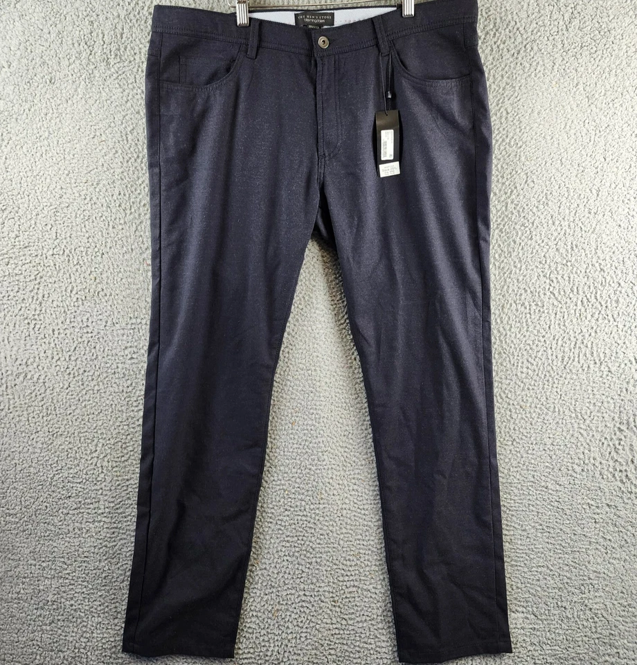 Bloomingdale's Flannel Tailored Fit dress Pants Men's 34x34 Navy