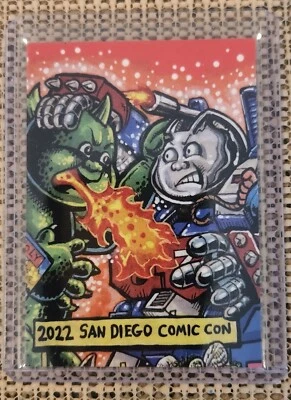 SINGLE CARD: GPK SDCC 2022 (FRYIN' RYAN ROY BOT) CHRIS MEEKS PROMO LOW PRINT RUN - Image 1 of 2