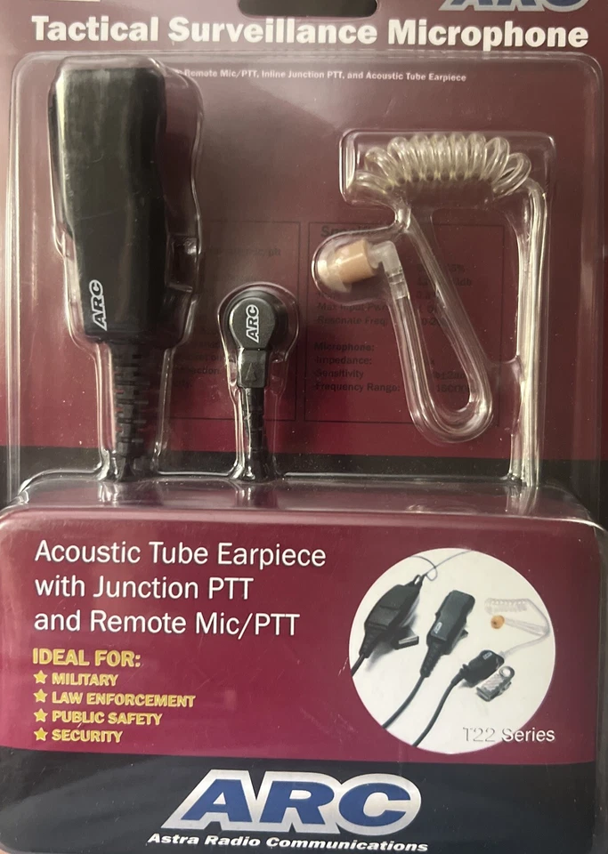 Surefire Ep1 EarPro ARC Tactical Surveillance Microphone T22045