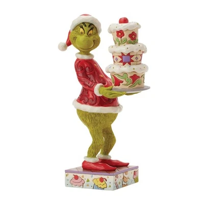 Jim Shore GRINCH WITH GRINCHY CAKE FIGURINE 6017069 BRAND NEW