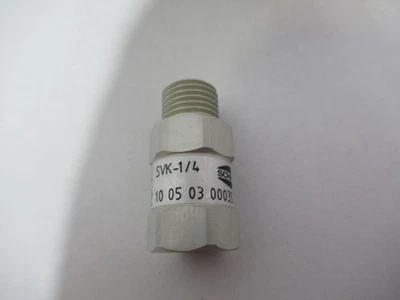Schmalz SVK-1/4-IG Check Valve 4.8-47.4m3/h M5 to G1/4"IG USED - Image 1 of 2