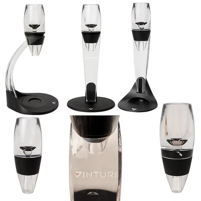 Vinturi Red Wine Aerator Tower Set, Includes Tower + Aerator, Black V1071 - Image 1 of 4