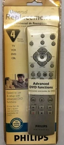 Philips Universal Replacement Remote - 4 Device - TV VCR DVD CBL/SAT Model PM4S - Picture 1 of 1