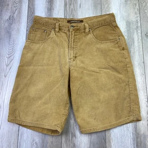 Vintage Unionbay Corduroy Shorts Mens 34 Beige Flat Front Skater Casual Men * - Picture 1 of 7
