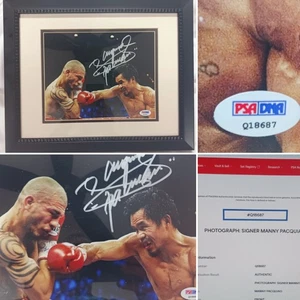 MANNY PACQUIAO SIGNED 8X10 FRAME PHOTO PSA/DNA CERTIFIED AUTOGRAPH BOXING LEGEND - Picture 1 of 8
