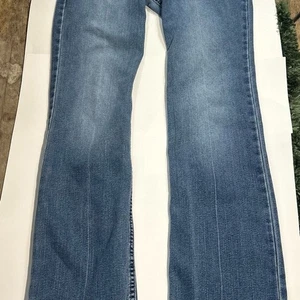 Pantalones de mezclilla Levi's azul oscuro 518 corte bota superbajo - talla 9M - Imagen 1 de 9