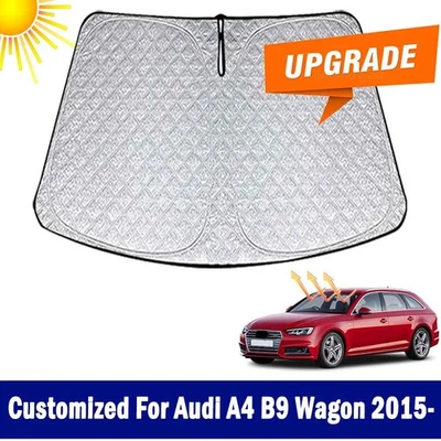 New Thicken Upgrade Windshield Sun Shade For Audi A4 B9 Wagon 2015- Sun Visor - Image 1 of 4