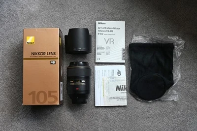 Nikon AF-S VR Micro NIKKOR 105mm f/2.8G f2.8 IF-ED Telephoto Lens - Image 1 of 4