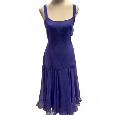 Maxi vestido vintage años 70 Jack Bryan de gasa 12 Foto 1 de 4