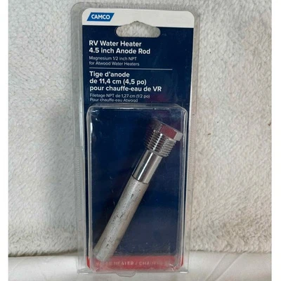 Calentador de agua CAMCO RV 4,5" varilla de ánodo magnesio 1/2 pulgada NPT calentadores de madera nuevo Foto 1 de 4