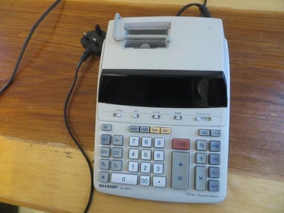 Sharp EL-1607P Desktop 12 digit electronic Printing Calculator. - Image 1 of 3