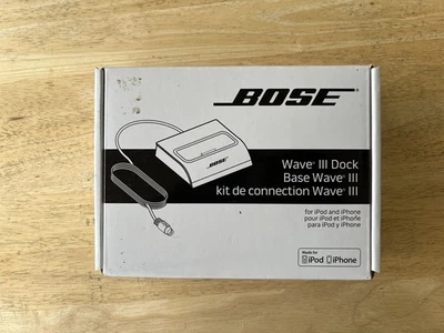 BOSE Wave III Dock Base for iPod/iPhone – Model 351020-0020 - NEW! - Image 1 of 4