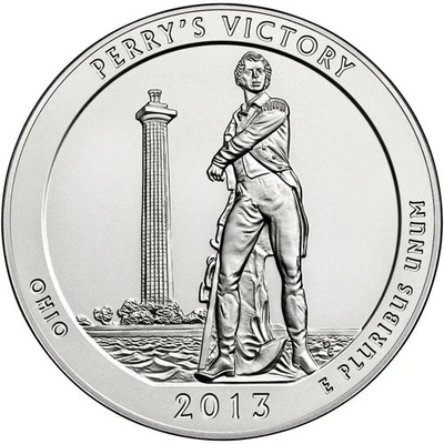 2013 5 oz Silver America The Beautiful ATB Perry's Victory and Peace Park Ohio - Image 1 of 2