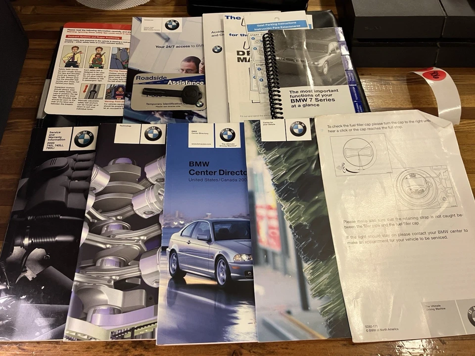 BMW 745i 745Li Manual do Proprietário 2003 Livro 03 Frete Grátis OM896 - Imagem 1 de 4