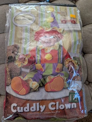 NEW Infant Cuddly Clown Costume Halloween 6 Months Unisex Baby - Image 1 of 4