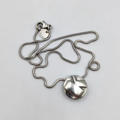 Collar Colgante Tiffany & Co Plata Esterlina 925 K Letra Inicial Redondo 15" Foto 1 de 4