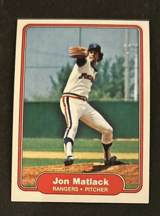 1982 Fleer Jon Matlack Baseball Card #323 Rangers Pitcher VG O/C - Image 1 of 2