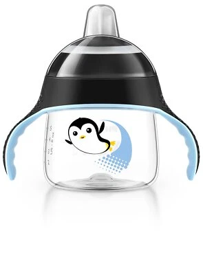 Philips AVENT Bout Cup SCF751/13 Sip sin goteo 7 oz/200 ml 6 m+ Negro-Paquete de 2 Foto 1 de 4