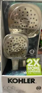 Kohler Adjust 3-in-1 Multifunction Showerhead, Brushed Nickel Combo Kit - Picture 1 of 2